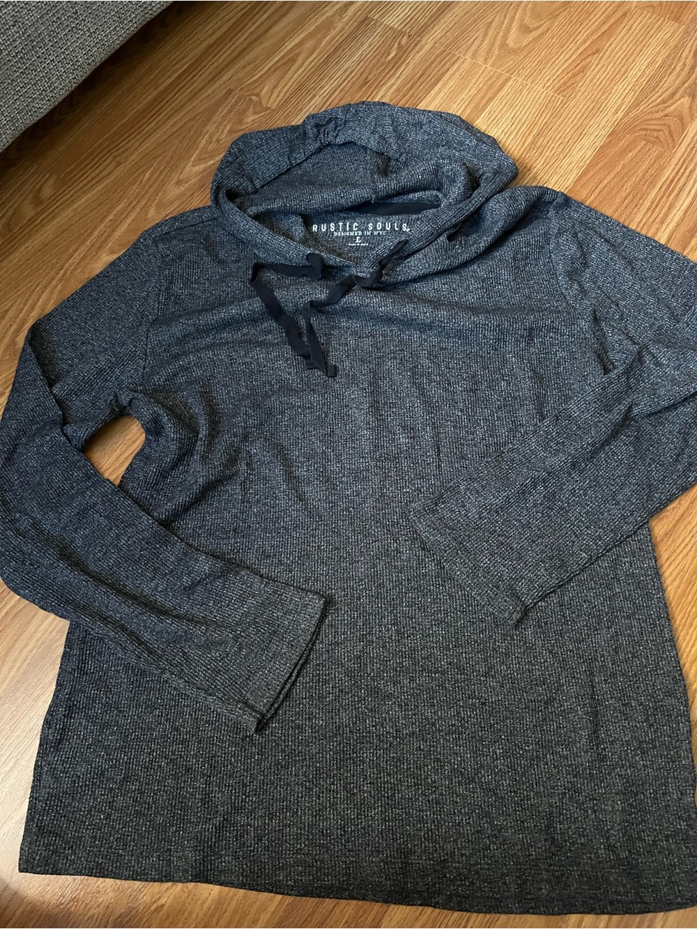 Kids Charcoal Hooded Pullover